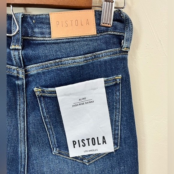 NWT Pistola Aline Aspire High Rise Skinny Stretch Denim Jeans Blue Size 26 - Picture 9 of 13